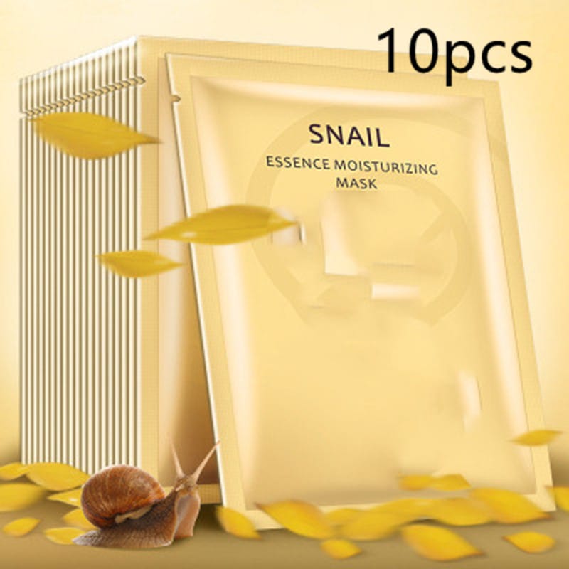 snail moisturizing whitening mask cosmetics - Snail Moisturizing Whitening Mask Cosmetics 10 Piece Pack Pack One piece of snail moist