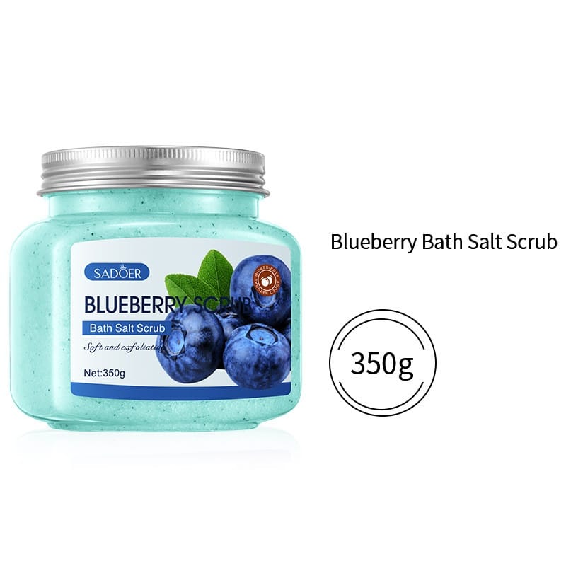 fruit bath salt body scrub - Blueberry