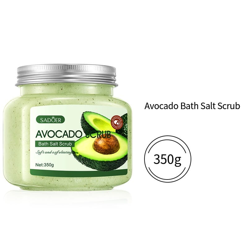 fruit bath salt body scrub - Avocado