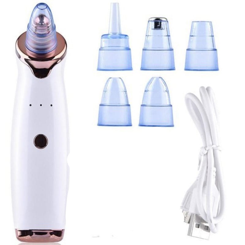 blackhead instrument electric suction facial washing instrument beauty acne cleaning blackhead suction instrument - Blackhead Instrument Electric Suction Facial Washing Instrument Beauty Acne Cleaning Blackhead Suction Instrument White
