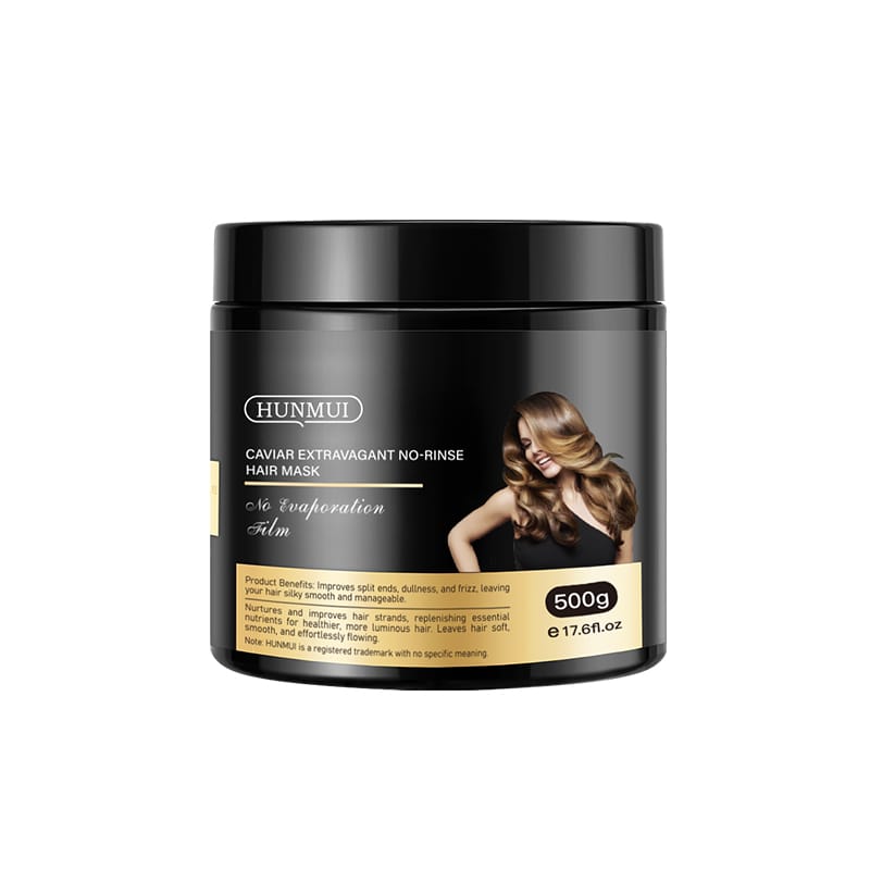 hunmui caviar luxury moisturizing no-rinse hair mask 500g - 500g