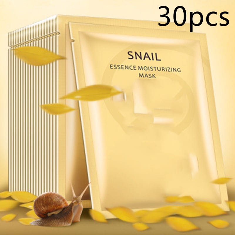 snail moisturizing whitening mask cosmetics - Snail Moisturizing Whitening Mask Cosmetics 30 Piece Pack Pack One piece of snail moist