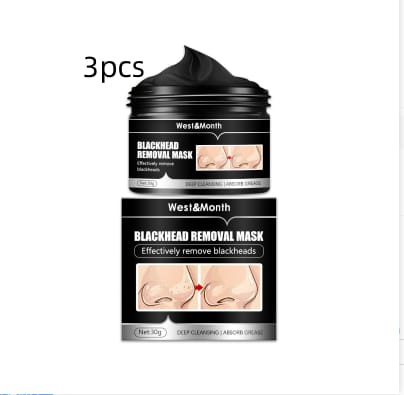 bamboo charcoal blackhead suction mask cleaning tear and pull nose mask blackhead suction acne - Bamboo Charcoal Blackhead Suction Mask Cleaning Tear And Pull Nose Mask Blackhead Suction Acne 30g3pcs