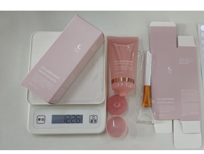 face night mask collagen wrapping mask natural ingredients firming elasticity & hydration anti-wrinkle for skin care - Face Night Mask Collagen Wrapping Mask Natural Ingredients Firming Elasticity & Hydration Anti - wrinkle For Skin Care 75ml With long brush set