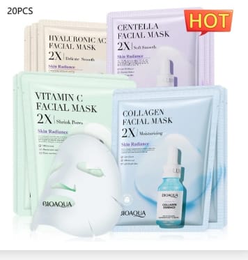 collagen face mask moisturizing firming face sheet mask hyaluronic acid facial masks beauty skin care gel skin care - Collagen Face Mask Moisturizing Firming Face Sheet Mask Hyaluronic Acid Facial Masks Beauty Skin Care Gel Skin Care Set 30g 20 Piece Pack Pack