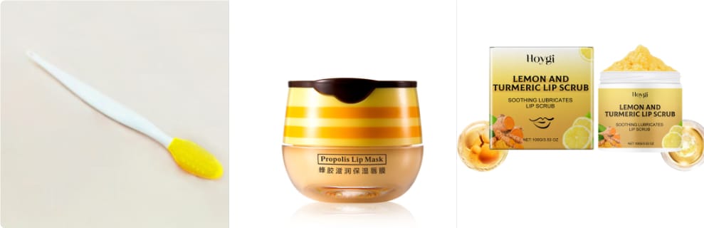 turmeric lemon lip scrub cream moisturizing and drying - Turmeric Lemon Lip Scrub Cream Moisturizing And Drying 100g set