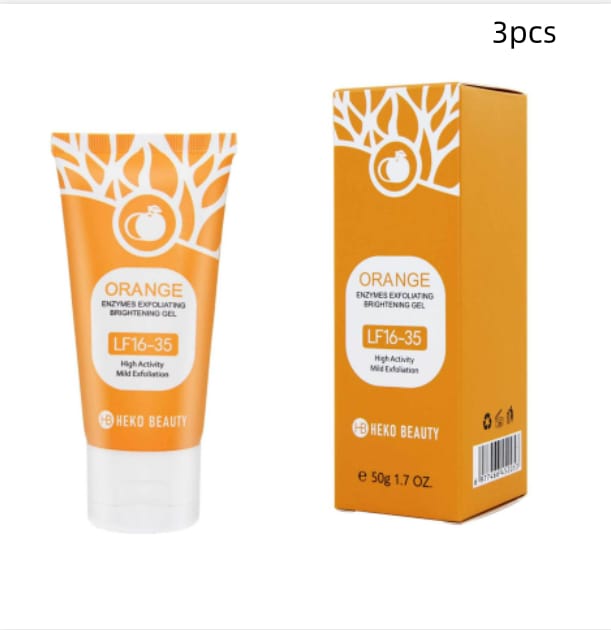 orange enzyme exfoliating gel facial deep cleansing moisturizing gentle rubbing mud exfoliating skin - Orange Enzyme Exfoliating Gel Facial Deep Cleansing Moisturizing Gentle Rubbing Mud Exfoliating Skin 3 Piece Pack Pack