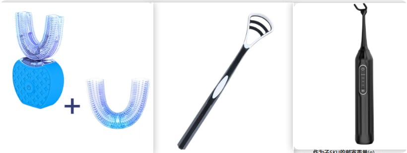 360 degrees intelligent automatic electric toothbrush waterproof u type tooth brush whitening blue light usb charging - 360 Degrees Intelligent Automatic Electric Toothbrush Waterproof U Type Tooth Brush Whitening Blue Light USB Charging Set2