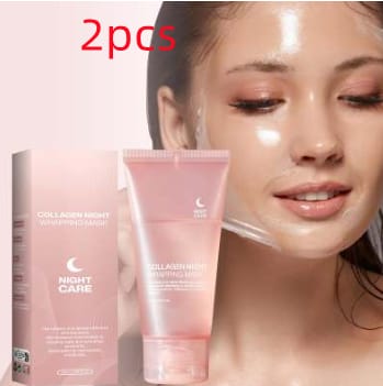 face night mask collagen wrapping mask natural ingredients firming elasticity & hydration anti-wrinkle for skin care - Face Night Mask Collagen Wrapping Mask Natural Ingredients Firming Elasticity & Hydration Anti - wrinkle For Skin Care 75ml 75ml Single Bottle 2 Piece Pack Pack