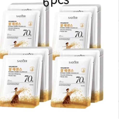 Rice essence blossom hydrating mask - 6 Mask Pack