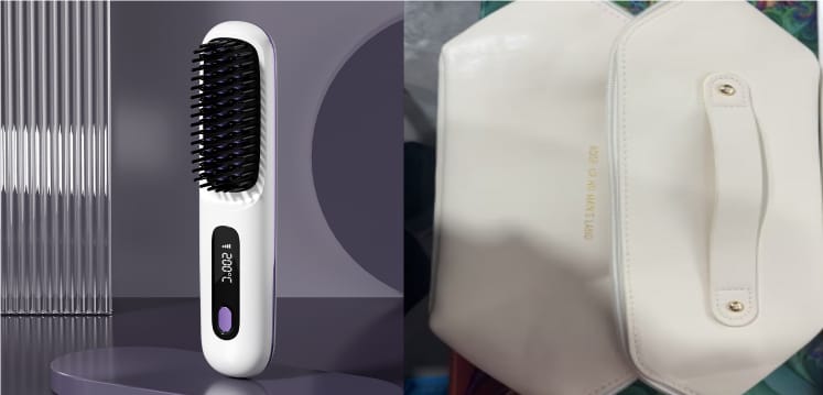 2 in 1 straight hair comb wireless hair straightener brush hair fast heating portable hot curler usb charging - 2 In 1 Straight Hair Comb Wireless Hair Straightener Brush Hair Fast Heating Portable Hot Curler USB Charging Set8