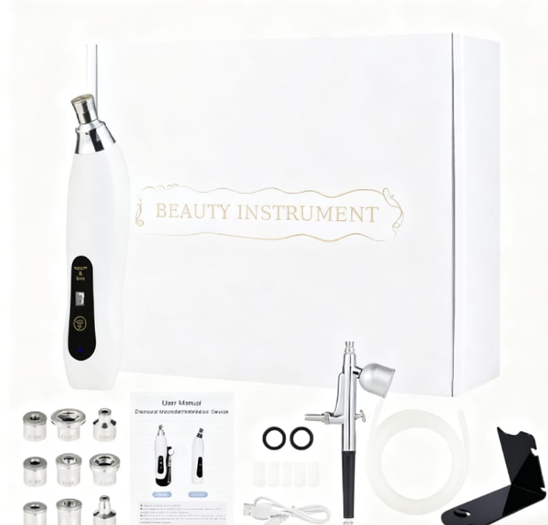 2-in-1 diamond microdermabrasion beauty device multi-functional exfoliation and cleansing - 2 - in - 1 Diamond Microdermabrasion Beauty Device Multi - functional Exfoliation And Cleansing LW089